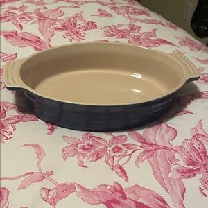 Le Creuset Heritage Stoneware Oval Gratin Baking Dish - Blue